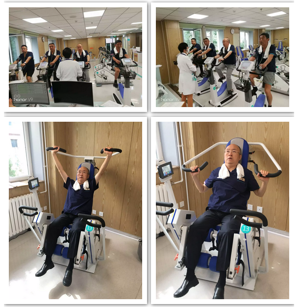 患者在心臟康復(fù)中心進(jìn)行康復(fù)運(yùn)動