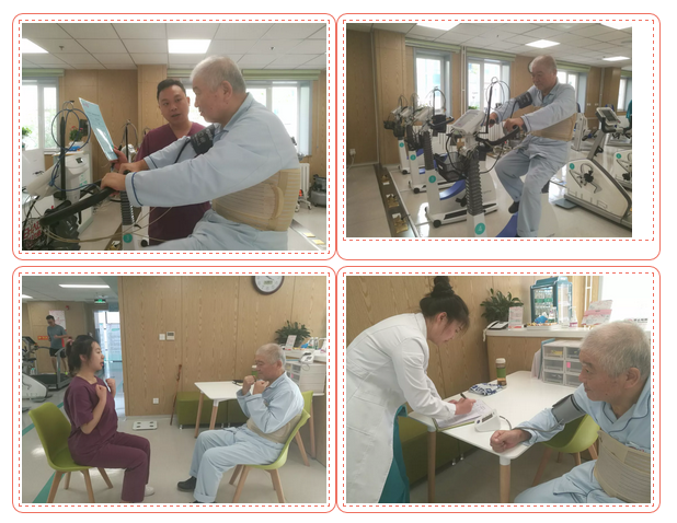 患者在做心臟康復測評